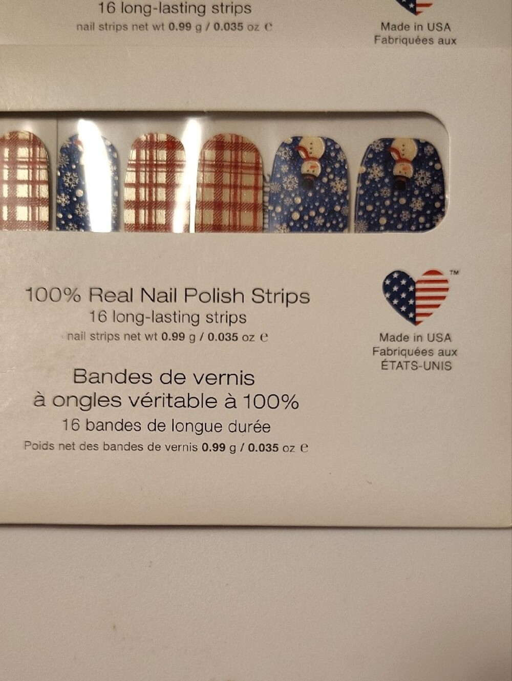 Color Street Nail Strips — 4 Pack - Christmas, Thanksgiving And Blue Plaid Mix - Picture 3 of 6